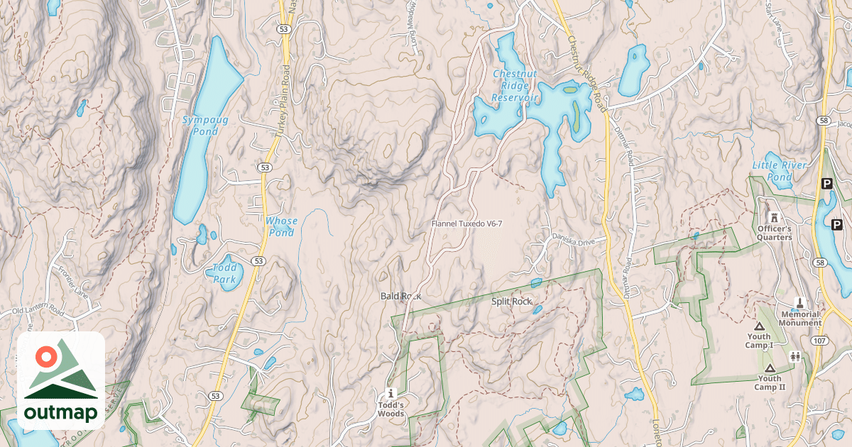 Map of Flannel Tuxedo