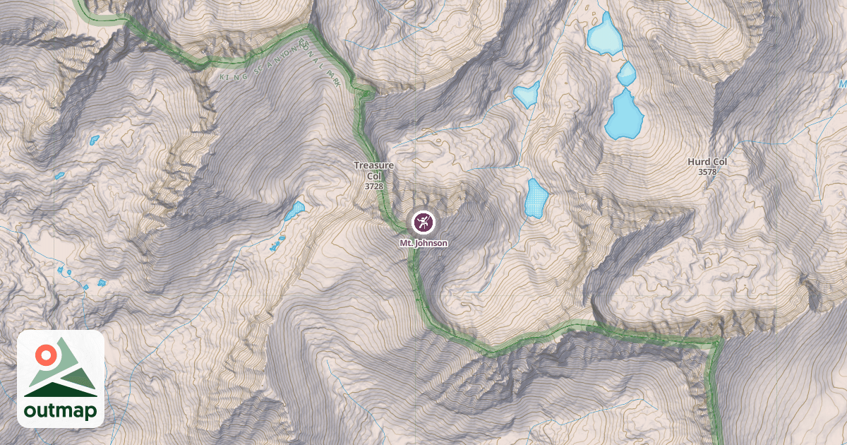 Map of Mt. Johnson
