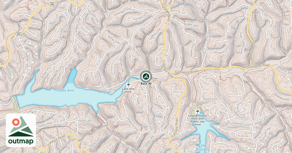 Map of Back 40
