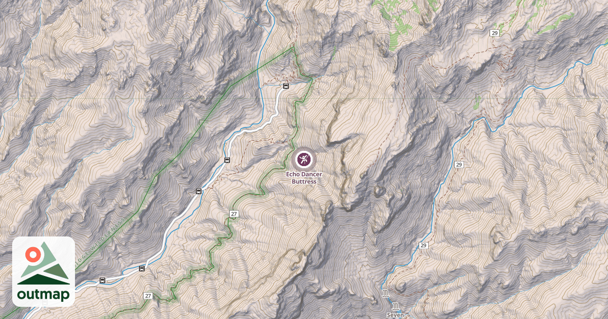 Map of Echo Dancer Buttress