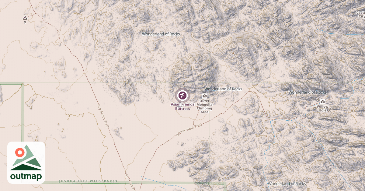 Map of Asian Friends Buttress
