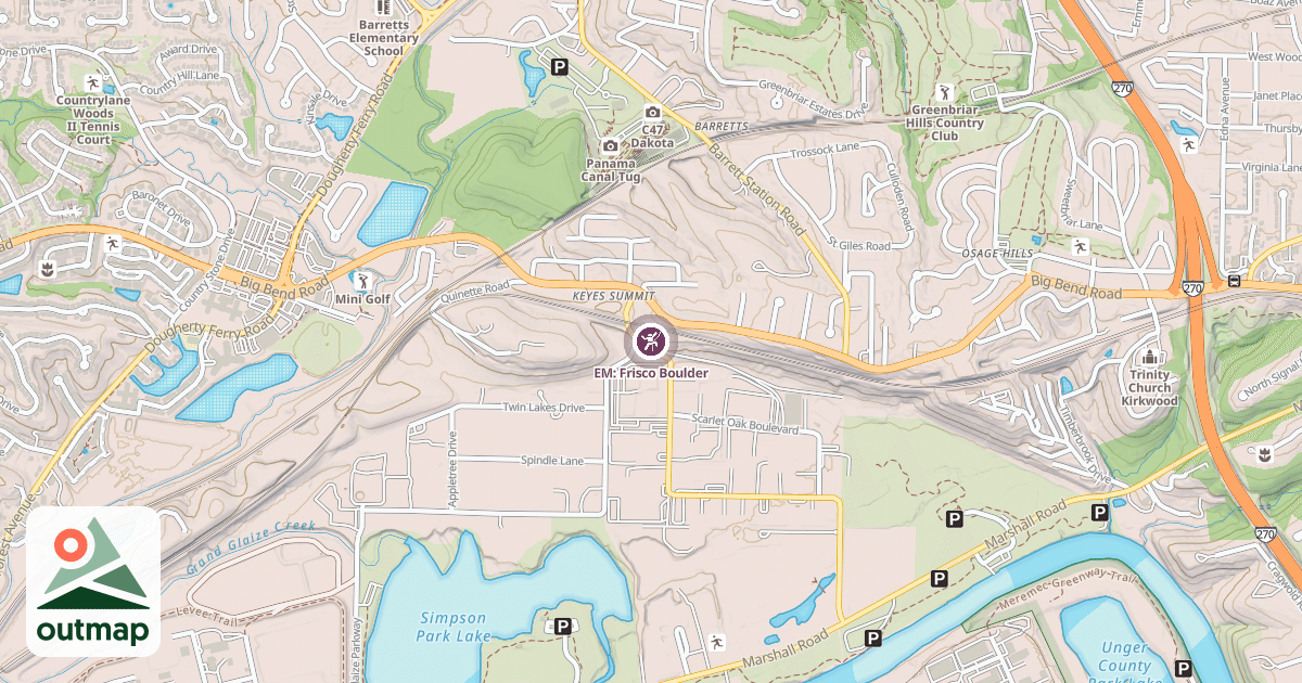 Map of EM: Frisco Boulder