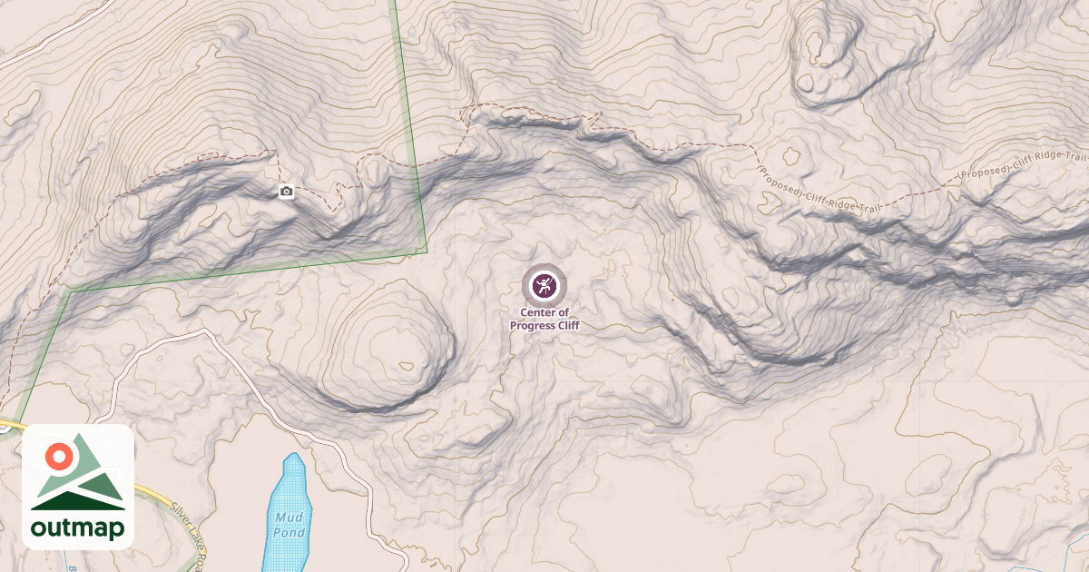 Map of Center of Progress Cliff