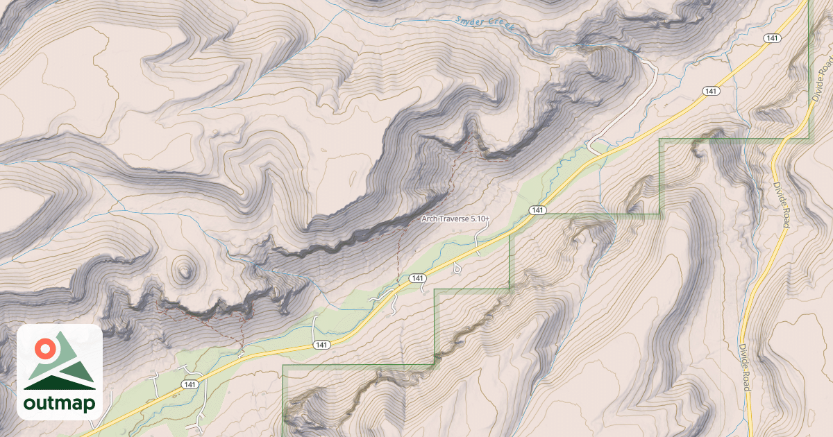 Map of Arch Traverse