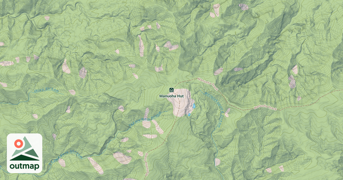 Map of Manuoha Hut