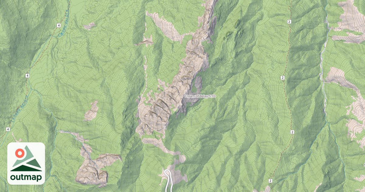Map of Cream of Belay