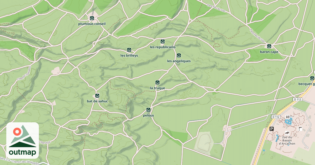 Map of la truque