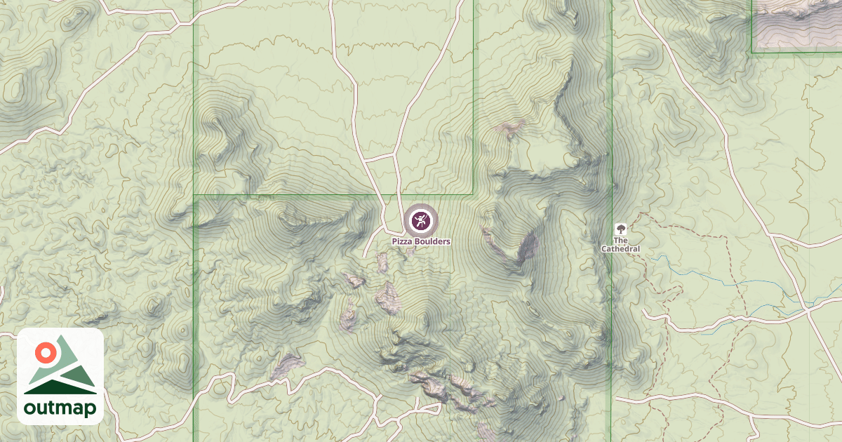Map of Pizza Boulders