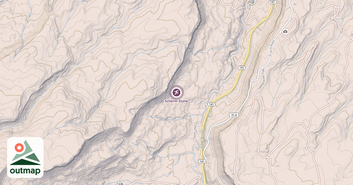 Map of Scherm Stone