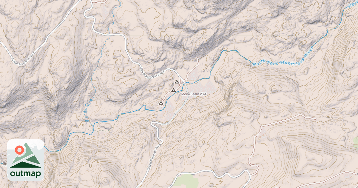 Map of Mono Seam