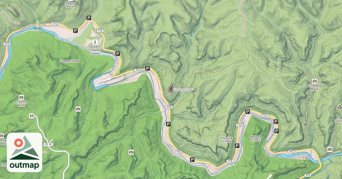 Map of Curving Crack