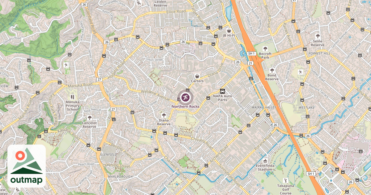 Map of Northern Rocks