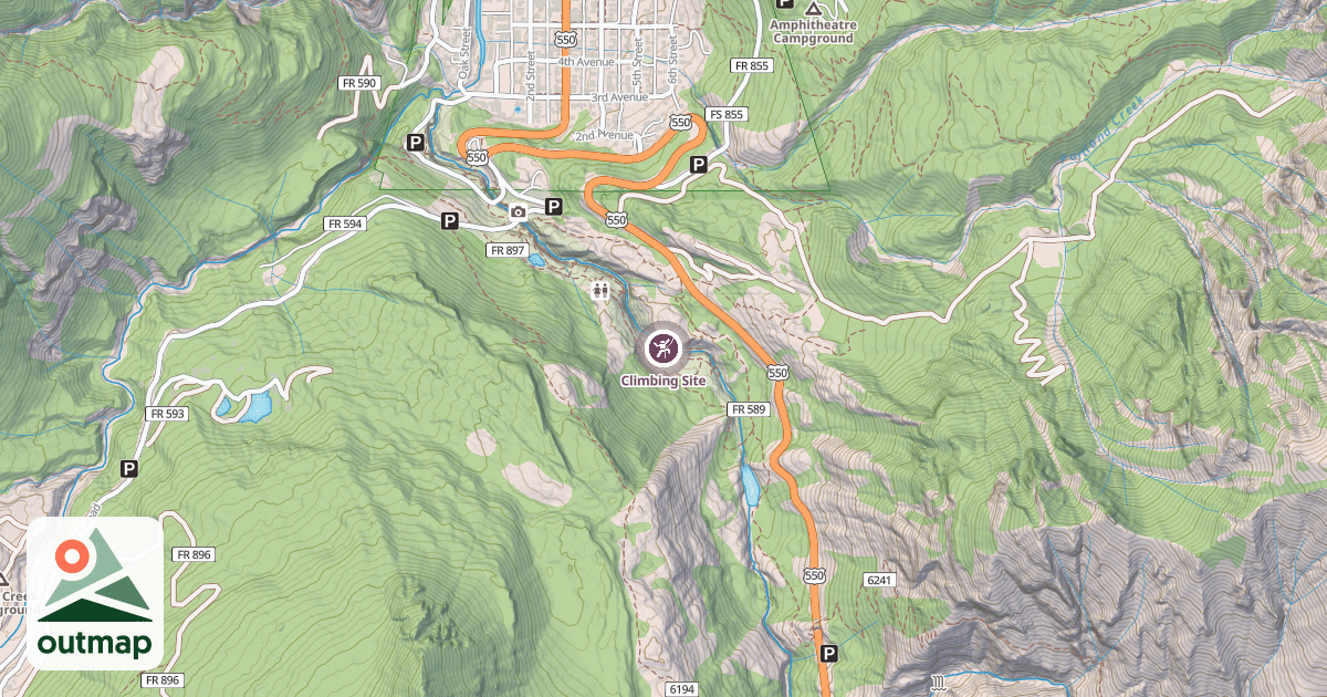 Map of Climbing Site