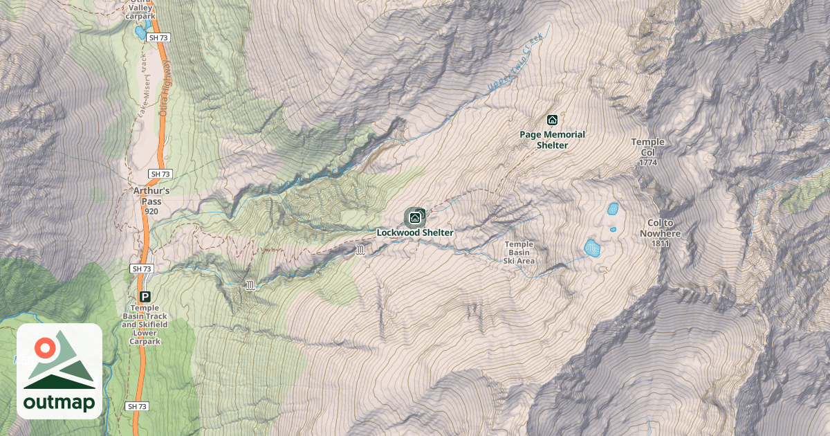 Map of Lockwood Shelter