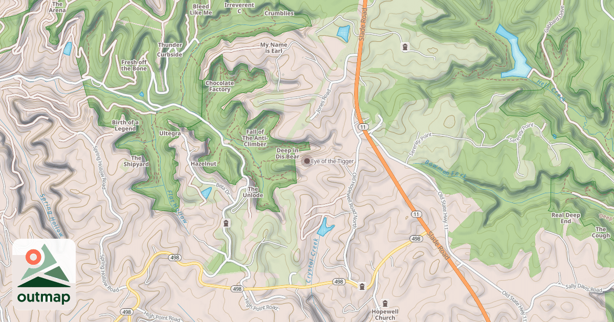 Map of Eye of the Tigger