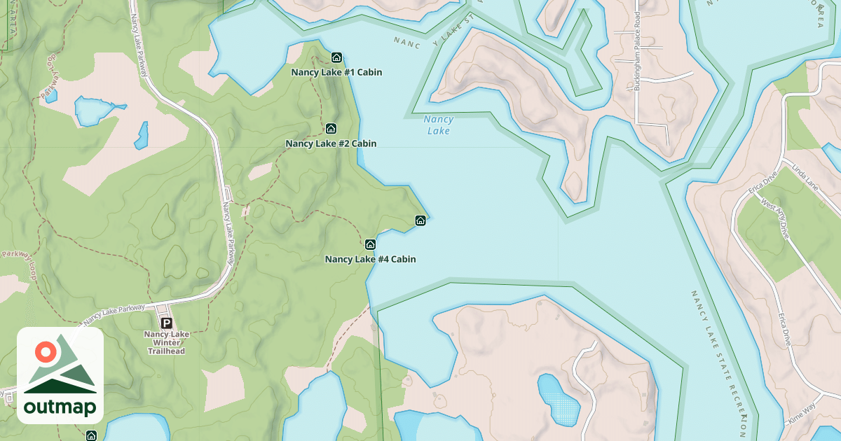 Map of Nancy Lake #3 Cabin