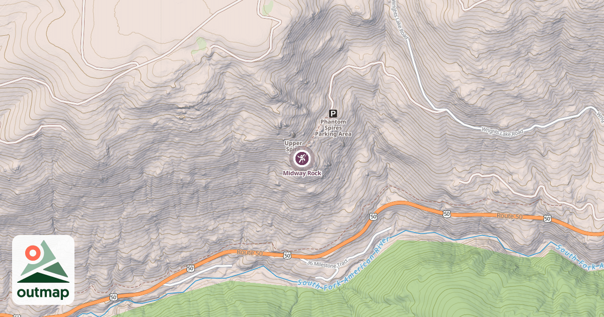 Map of Midway Rock