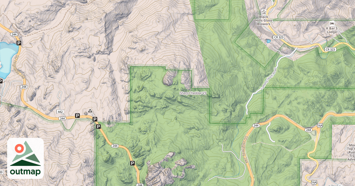 Map of Sharp Cheddar