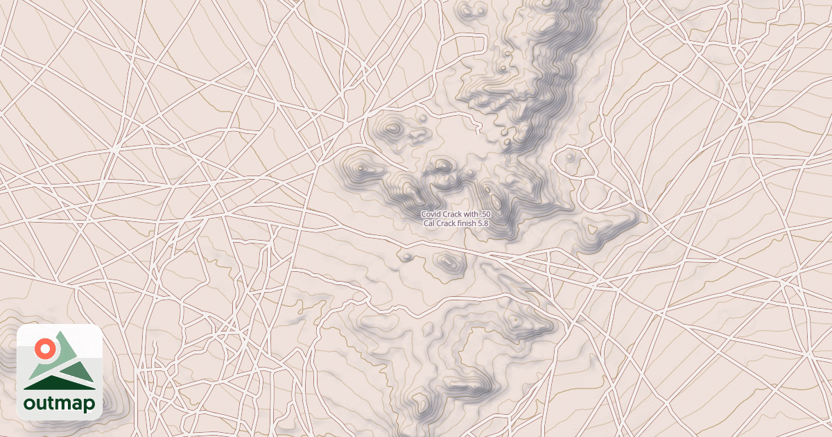 Map of Covid Crack with .50 Cal Crack finish
