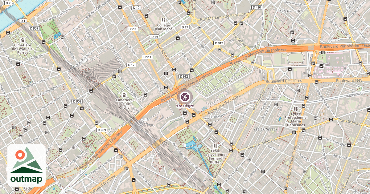 Map of 17e Degré
