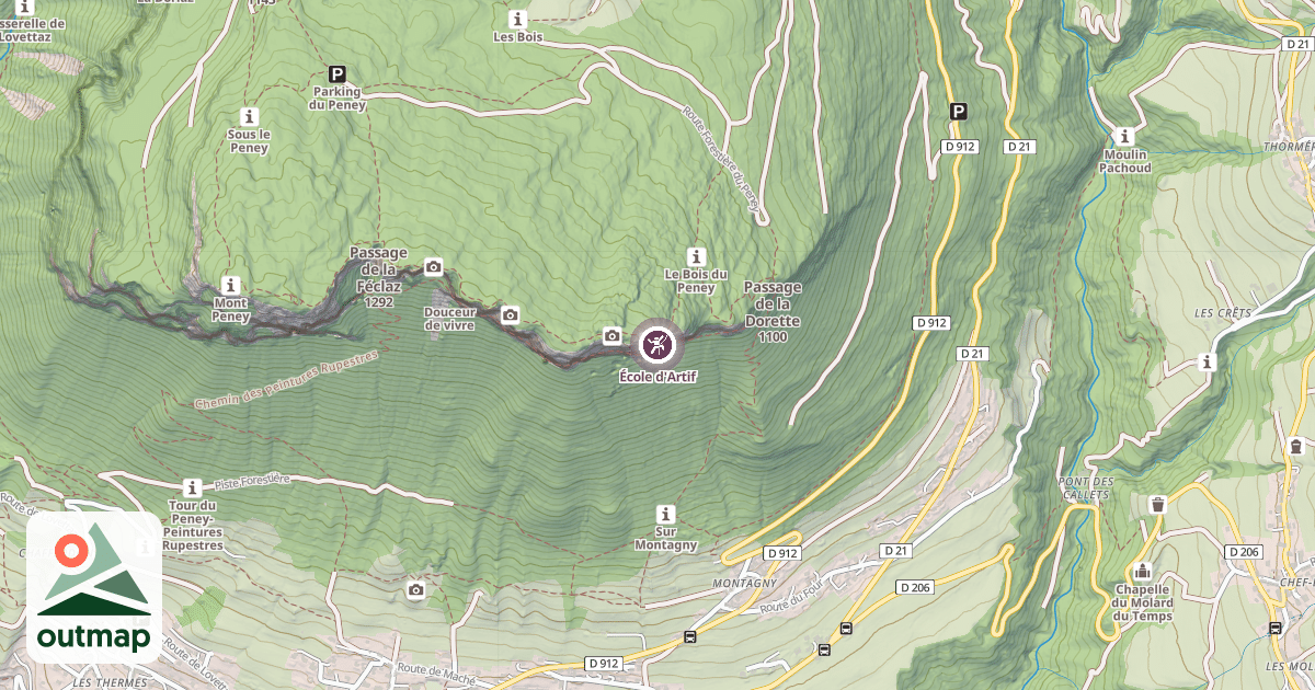 Map of École d'Artif
