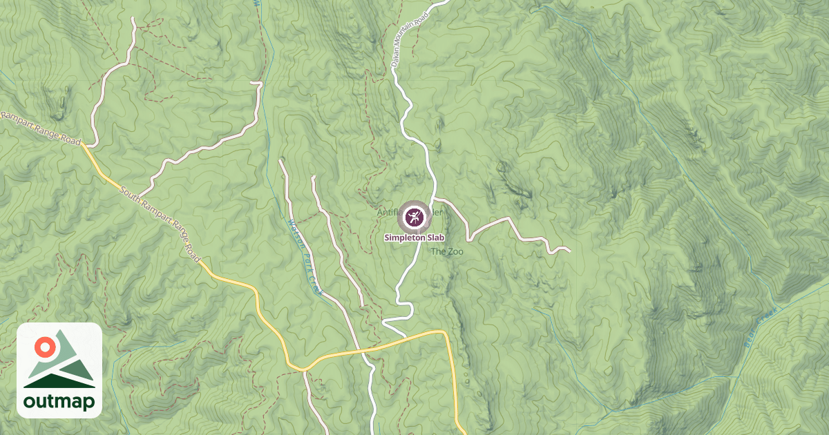 Map of Simpleton Slab