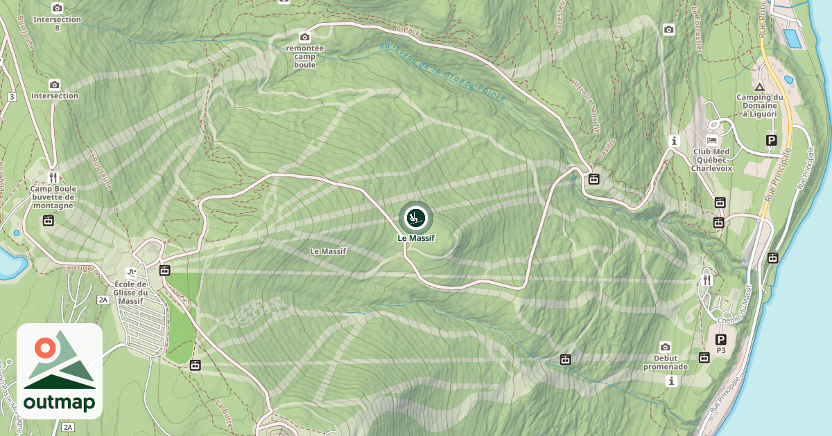 Map of Le Massif
