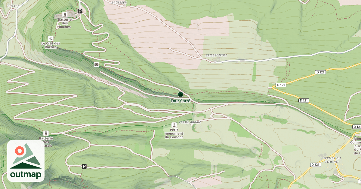 Map of Tour Carré