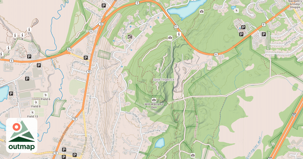 Map of Spine Tingler in Hartford