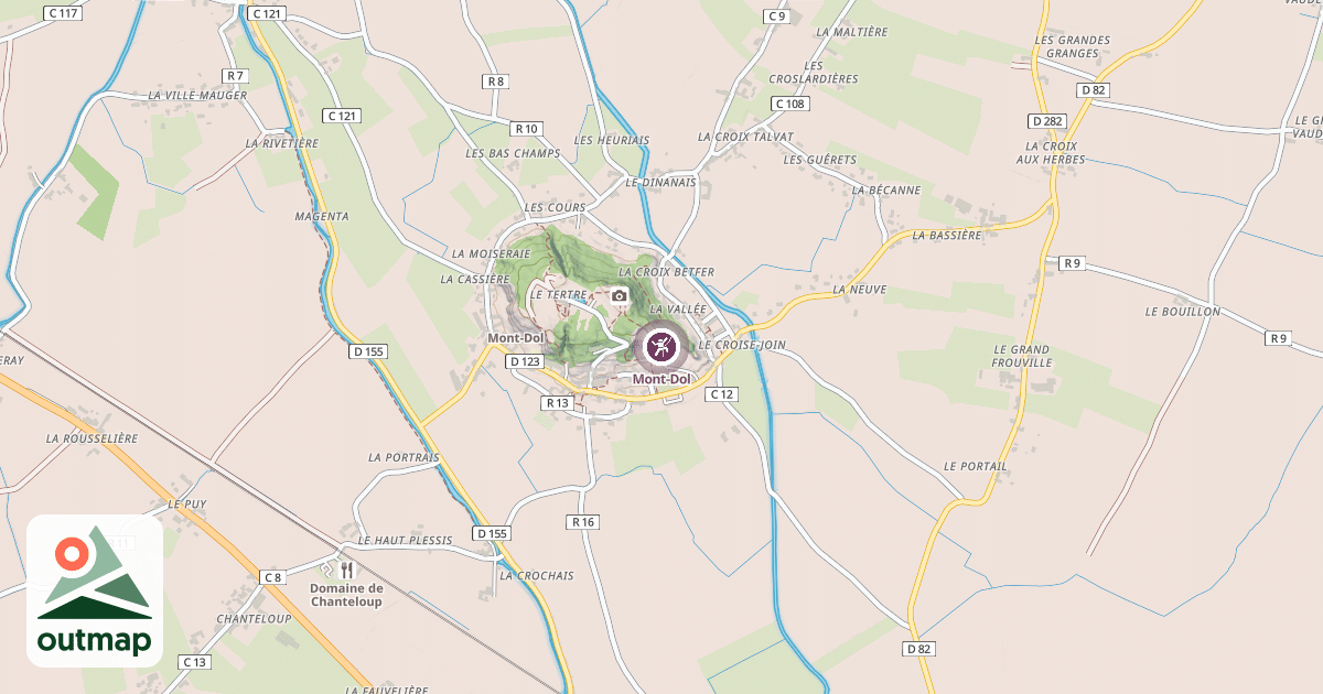 Map of Mont-Dol