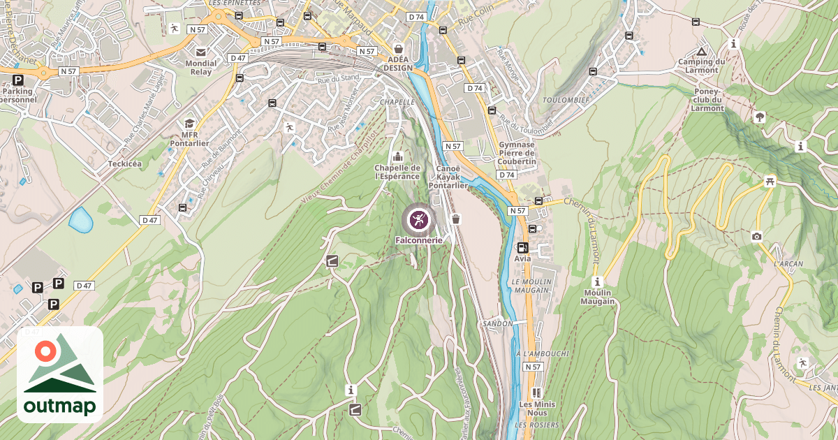 Map of Falconnerie