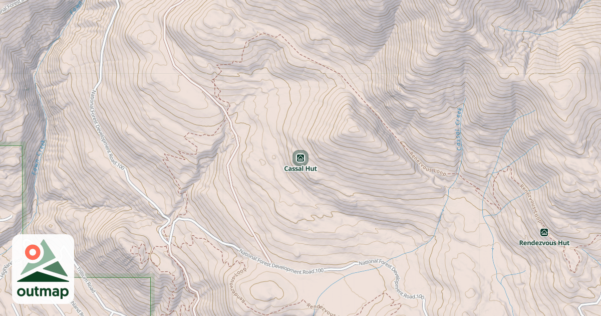 Map of Cassal Hut