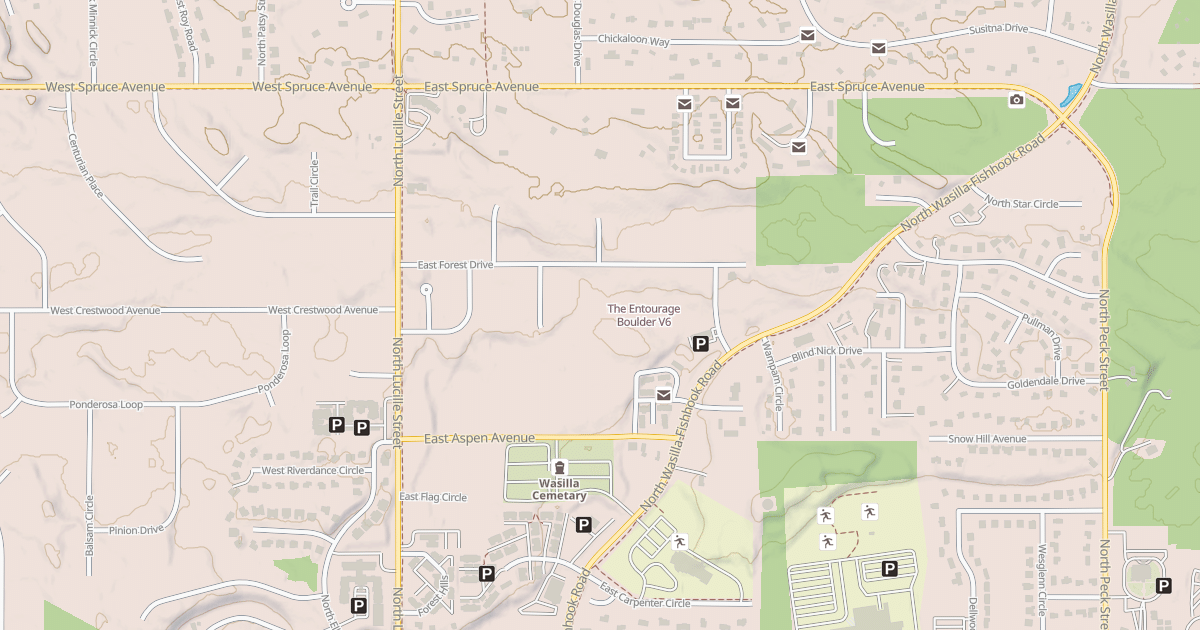 Map preview of The Entourage Boulder