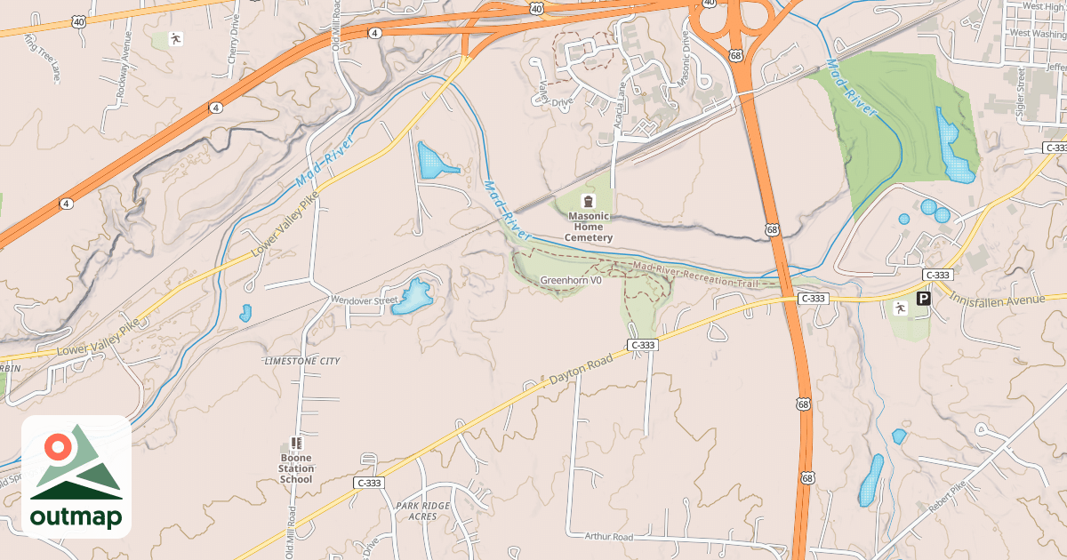 Map of Greenhorn