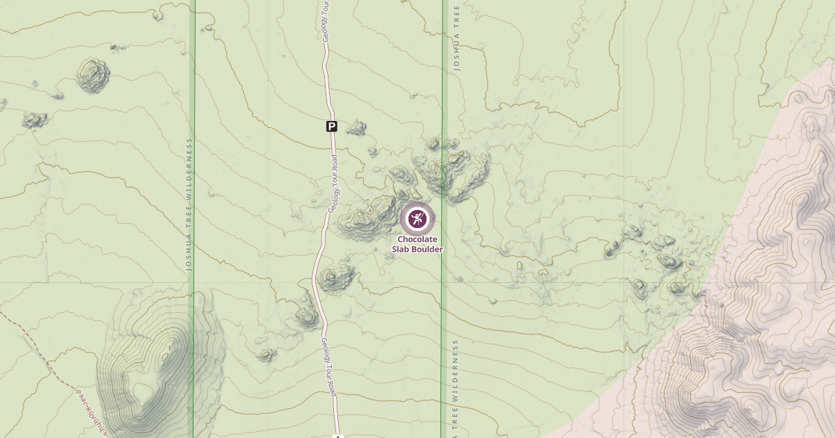 Map preview of Chocolate Slab Boulder