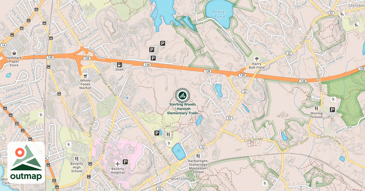 Map of Sterling Woods / Hannah Elementary Trails