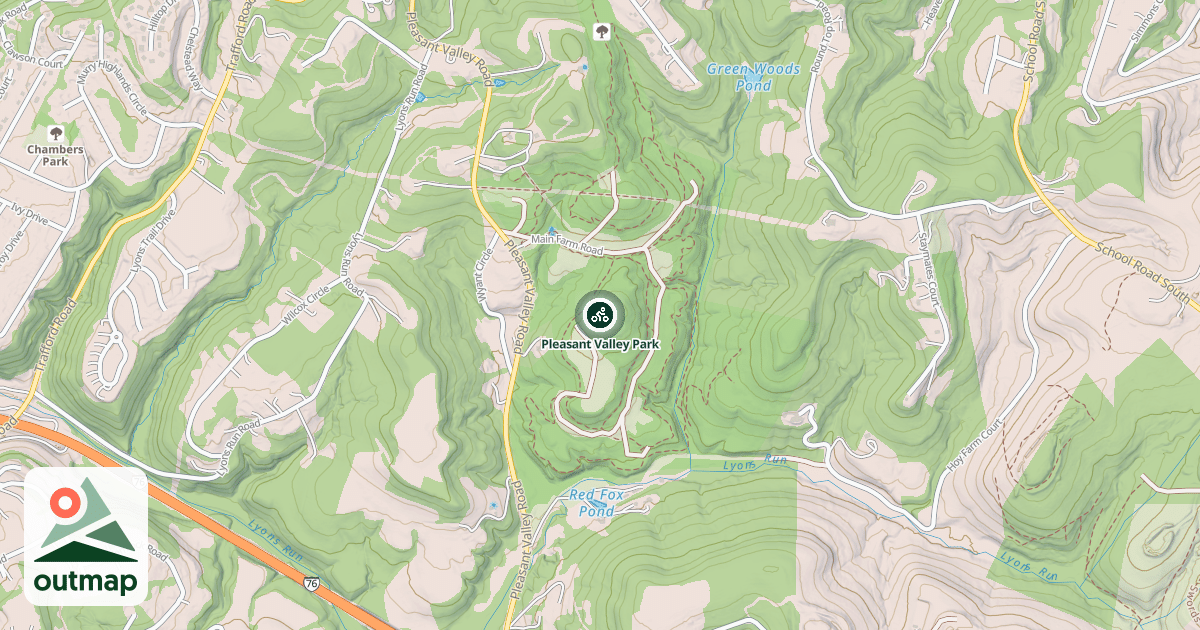 Map of Pleasant Valley Park