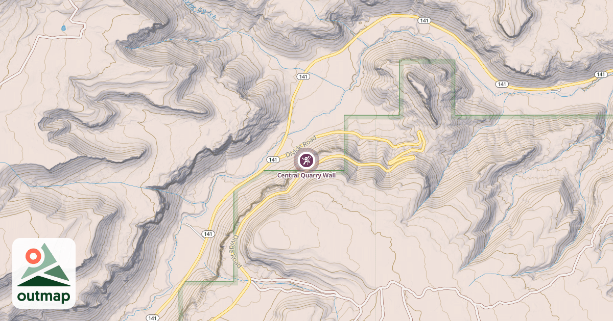 Map of Central Quarry Wall