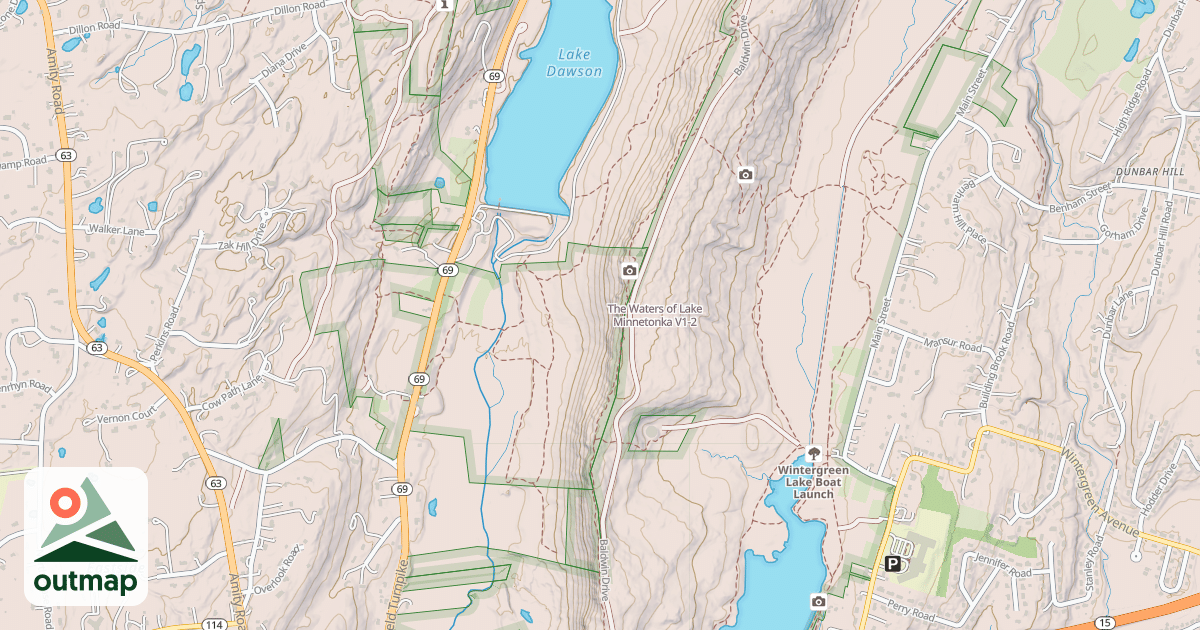Map of The Waters of Lake Minnetonka