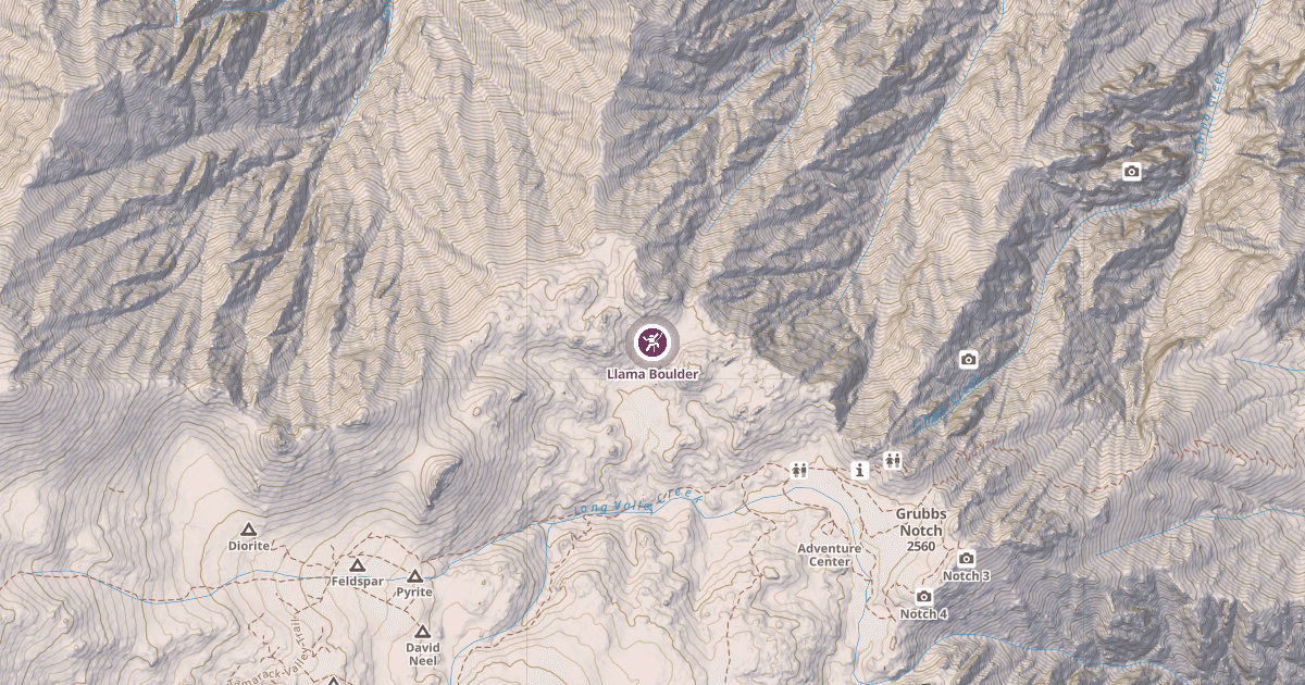 Map preview of Llama Boulder