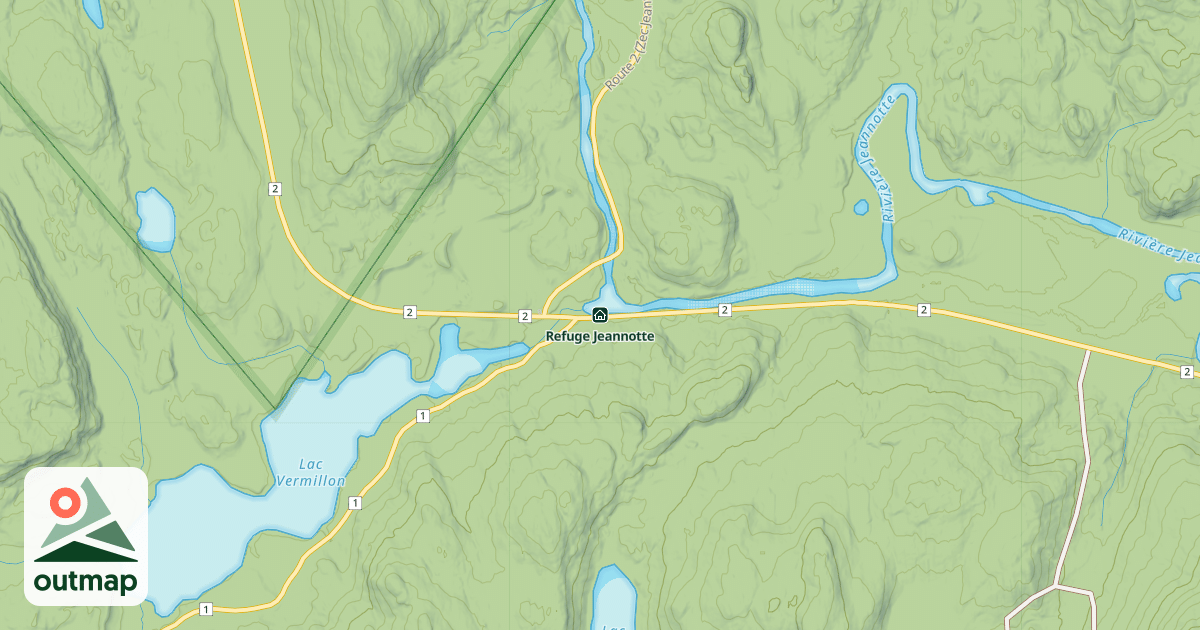 Map of Refuge Jeannotte