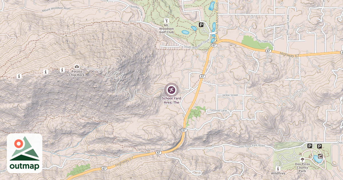 Map of School Yard Area, The