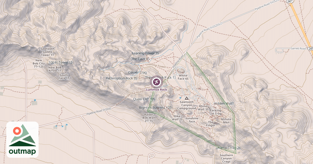 Map of Lummox Rock