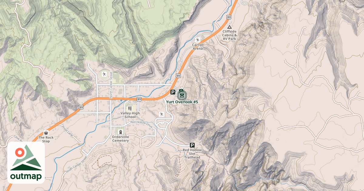 Map of Yurt Overlook #5