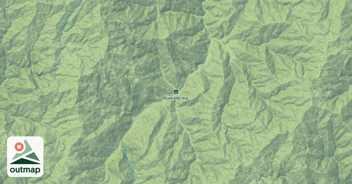 Map of Duckville Hut