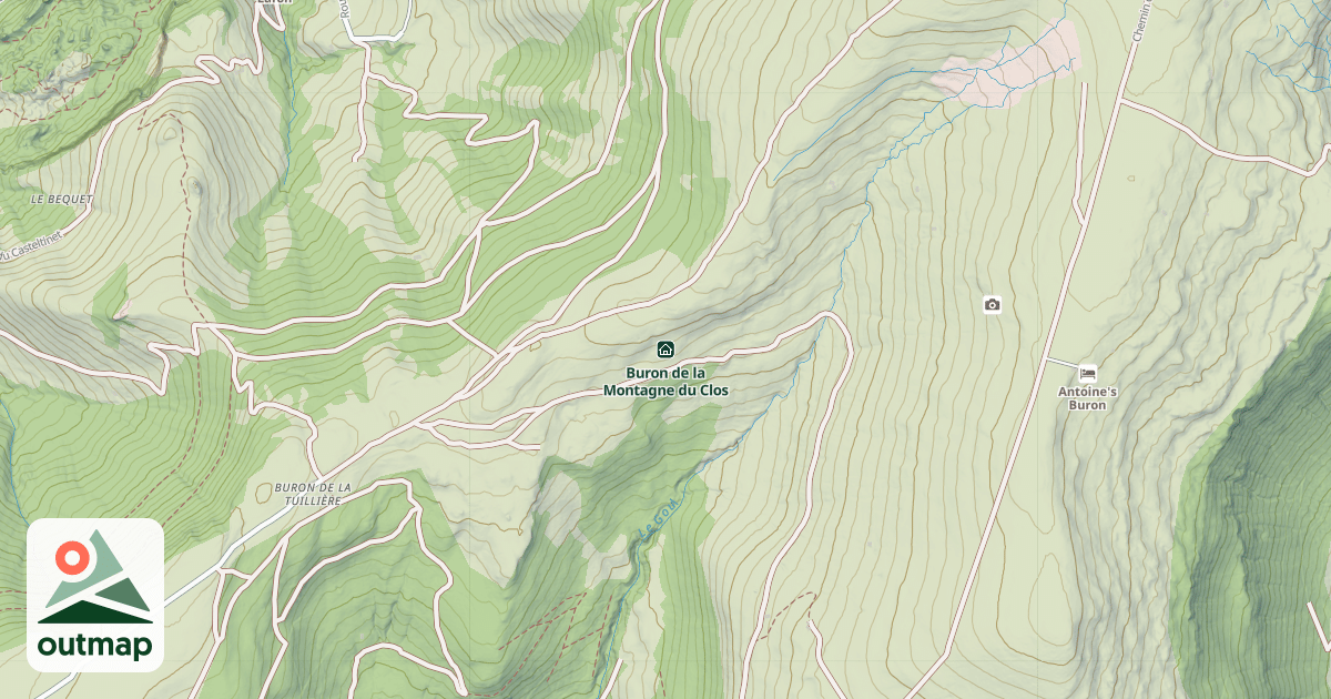Map of Buron de la Montagne du Clos