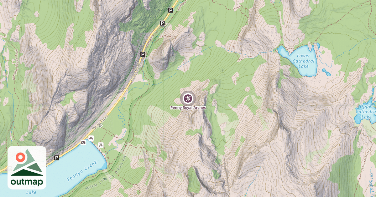 Map of Penny Royal Arches