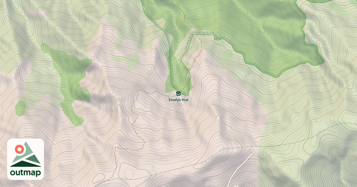 Map of Stodys Hut
