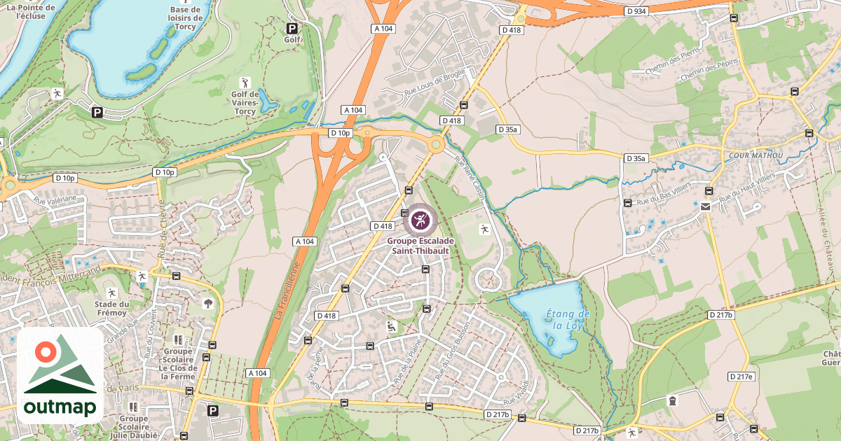 Map of Groupe Escalade Saint-Thibault