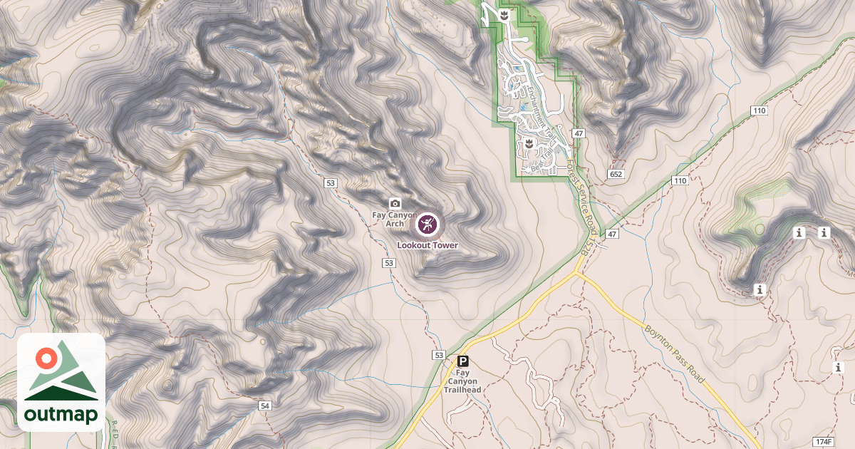 Map of Lookout Tower